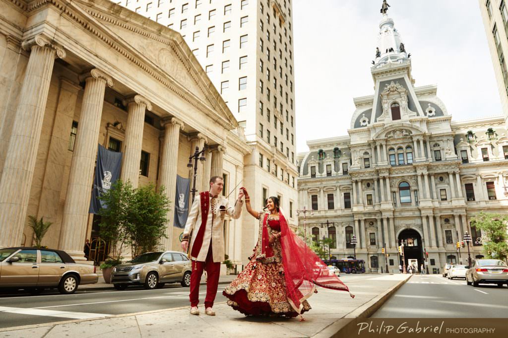 Wedding Photos on Broad Street Philadelphia